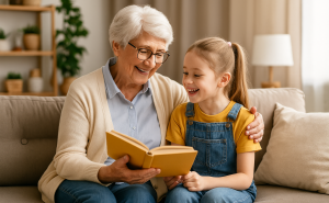 Omas als Kinderbetreuerinnen: in der Welt auch als „granny nanny“ bekannt